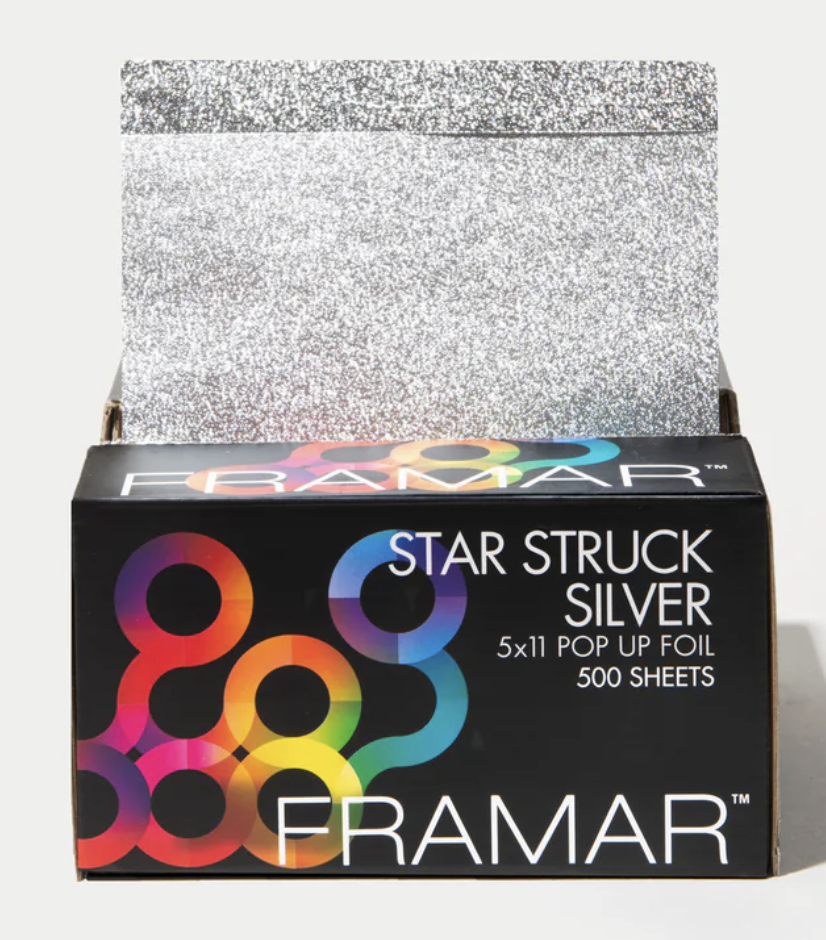 Framar Star Struck Silver - Pop Up - 500 sheets - 5x11 - pre-cut - pre-folded foil
